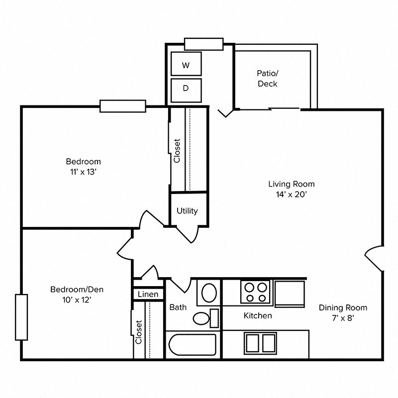 Floor Plans of Dunwoody Pointe in Sandy Springs, GA